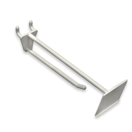 Azar Displays 8" Glass-Filled Nylon Scan Hook: 0.225" Dia., PK50 800018-WHT